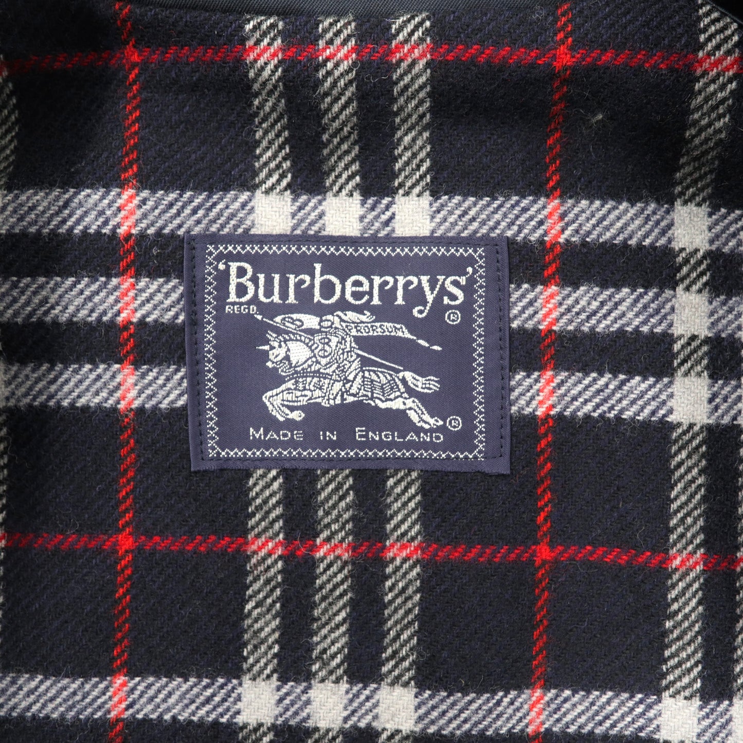 Burberrys スウィングトップ ハリントンジャケット XL ネイビー コットン ノバチェックライナー オールド イングランド製
