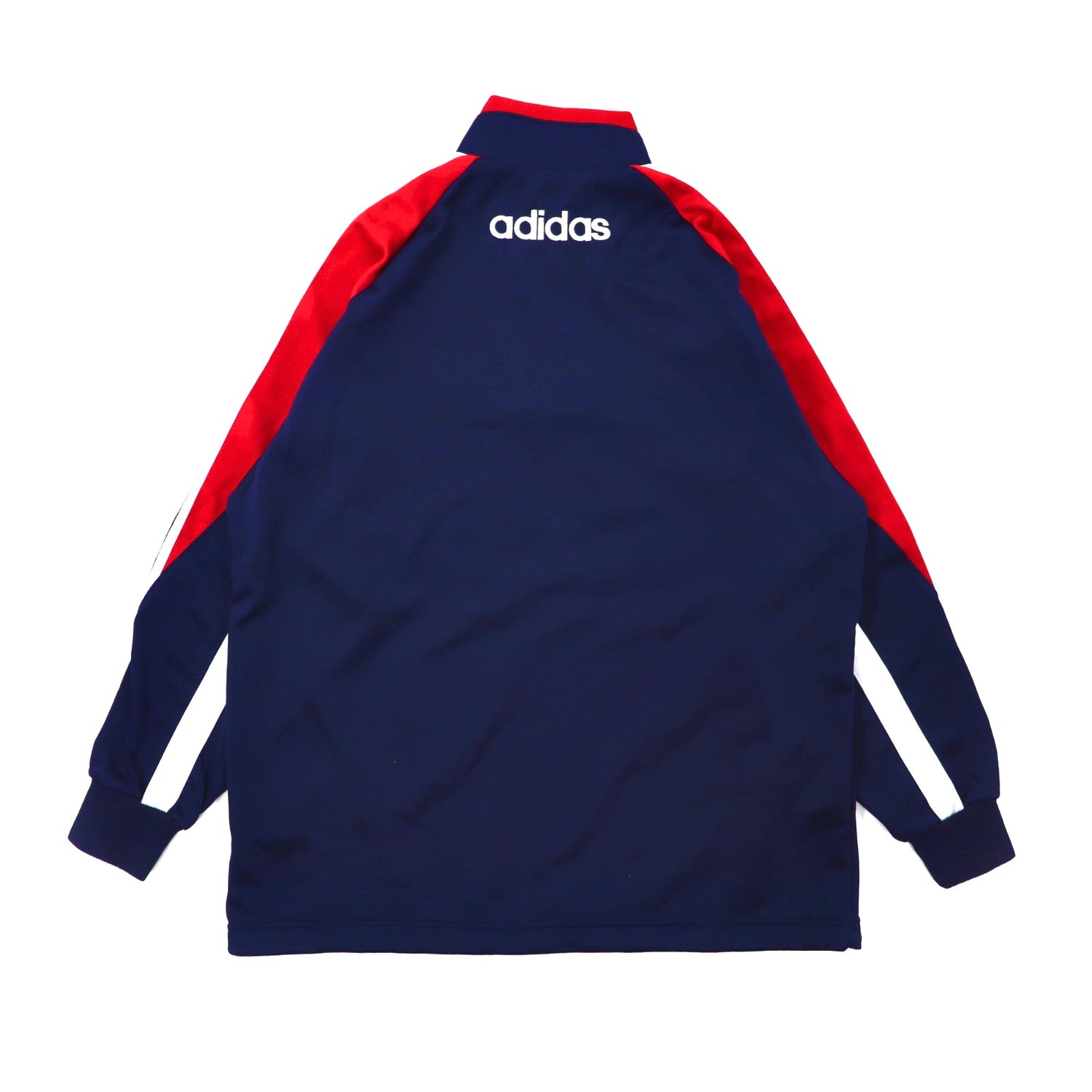 ADIDAS Half Zip Track Jacket L Navy 90's Logo Embroidery – 日本然