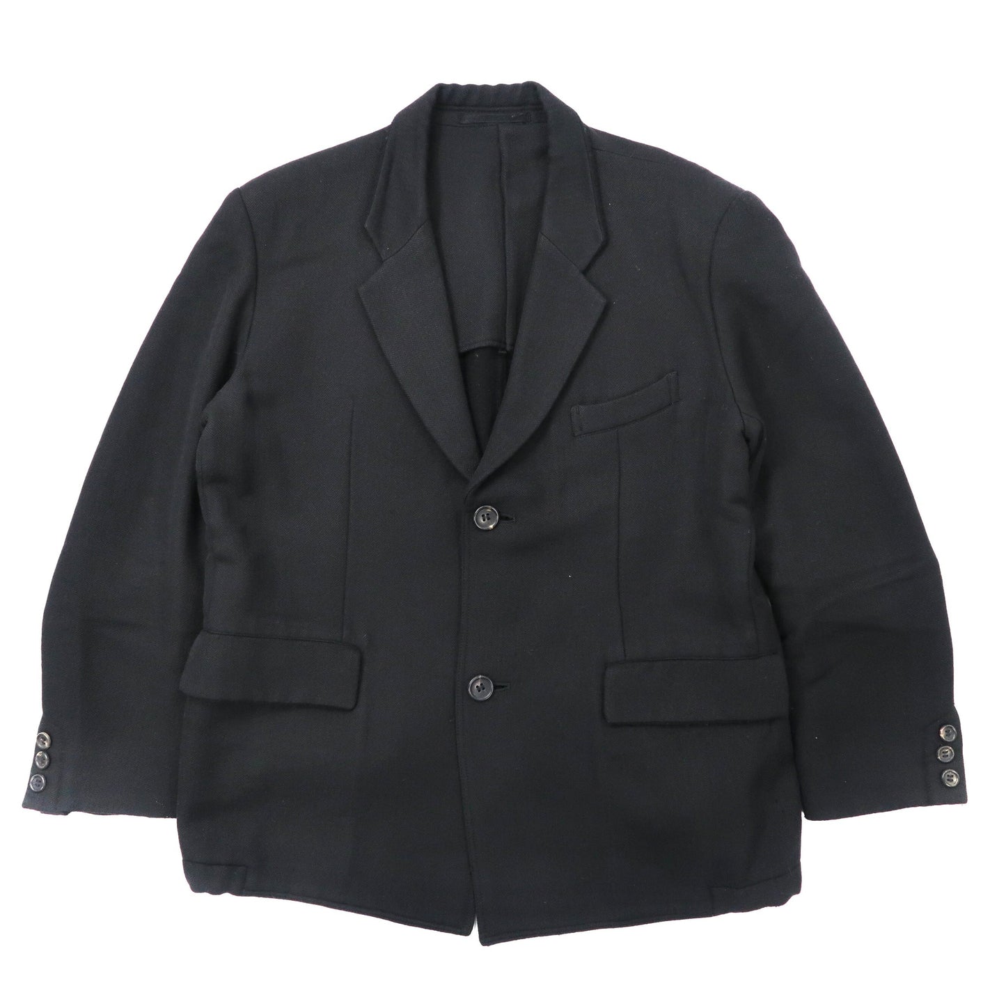 Y's 2B Tailored Jacket M Black Wool Herringbone YE-J01-106 90s Japan MADE –  日本然リトテ