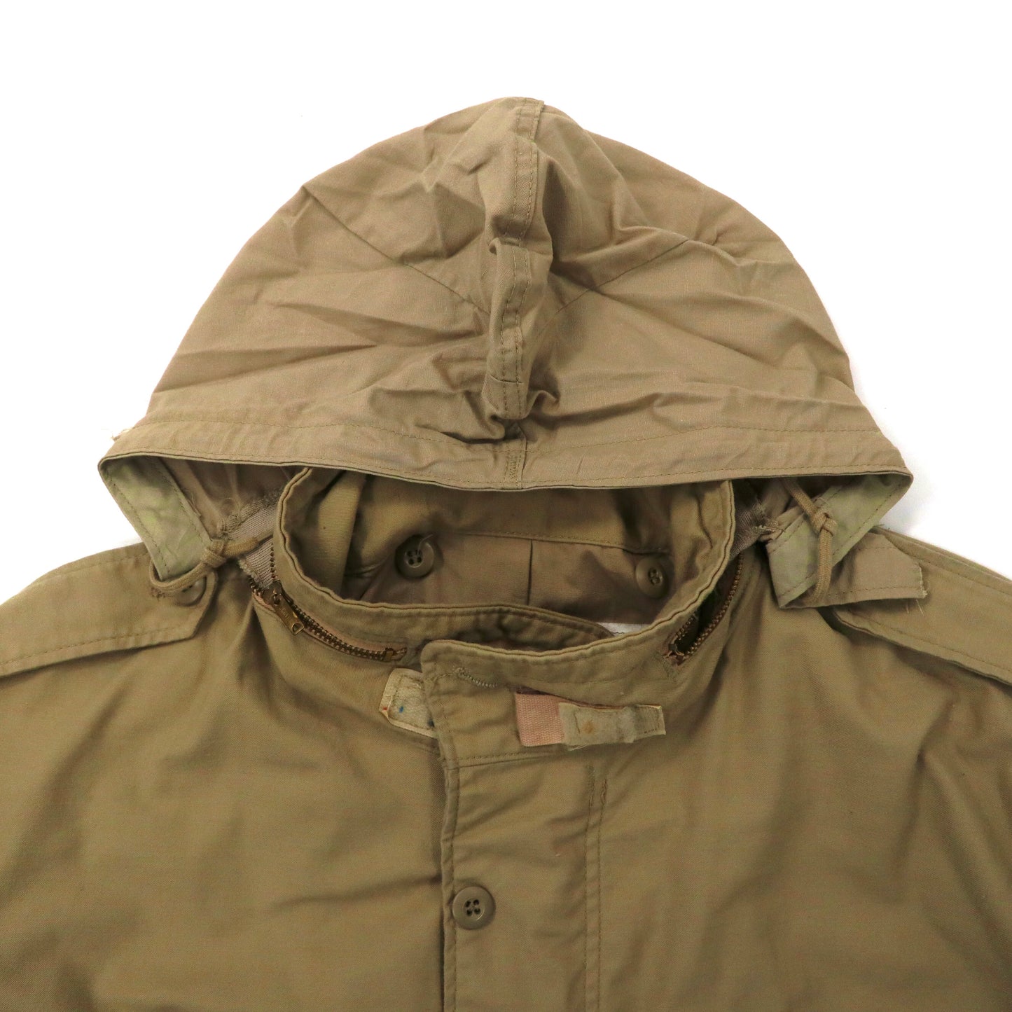 USA製 ALPHA INDUSTRIES M-65 フィールドジャケット XXL ベージュ コットン ナイロン SCOVILLジップ ビッグサイズ 8415-01-099-7848