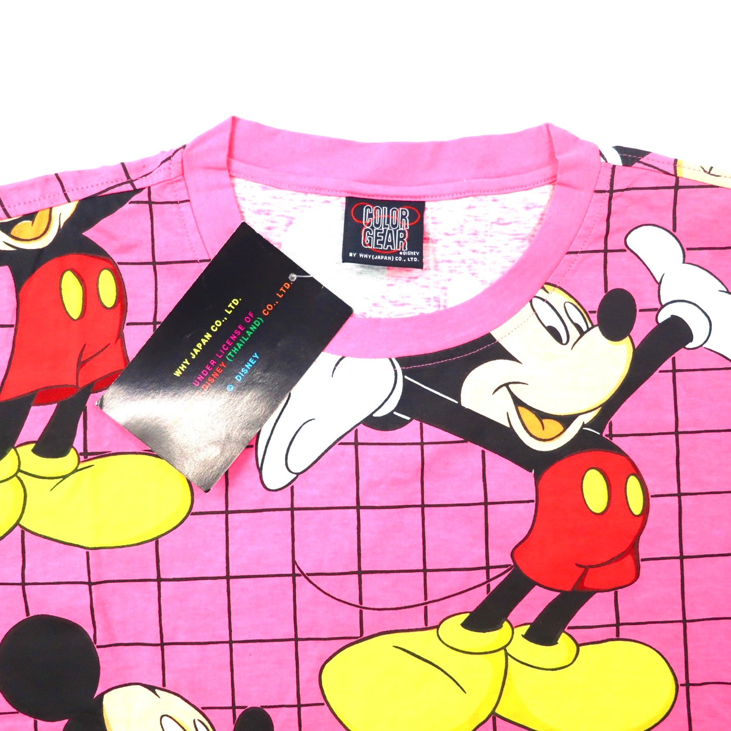 COLOR GEAR Tシャツ XL ピンク MICKEY MOUSE ビッグサイズ 未使用品