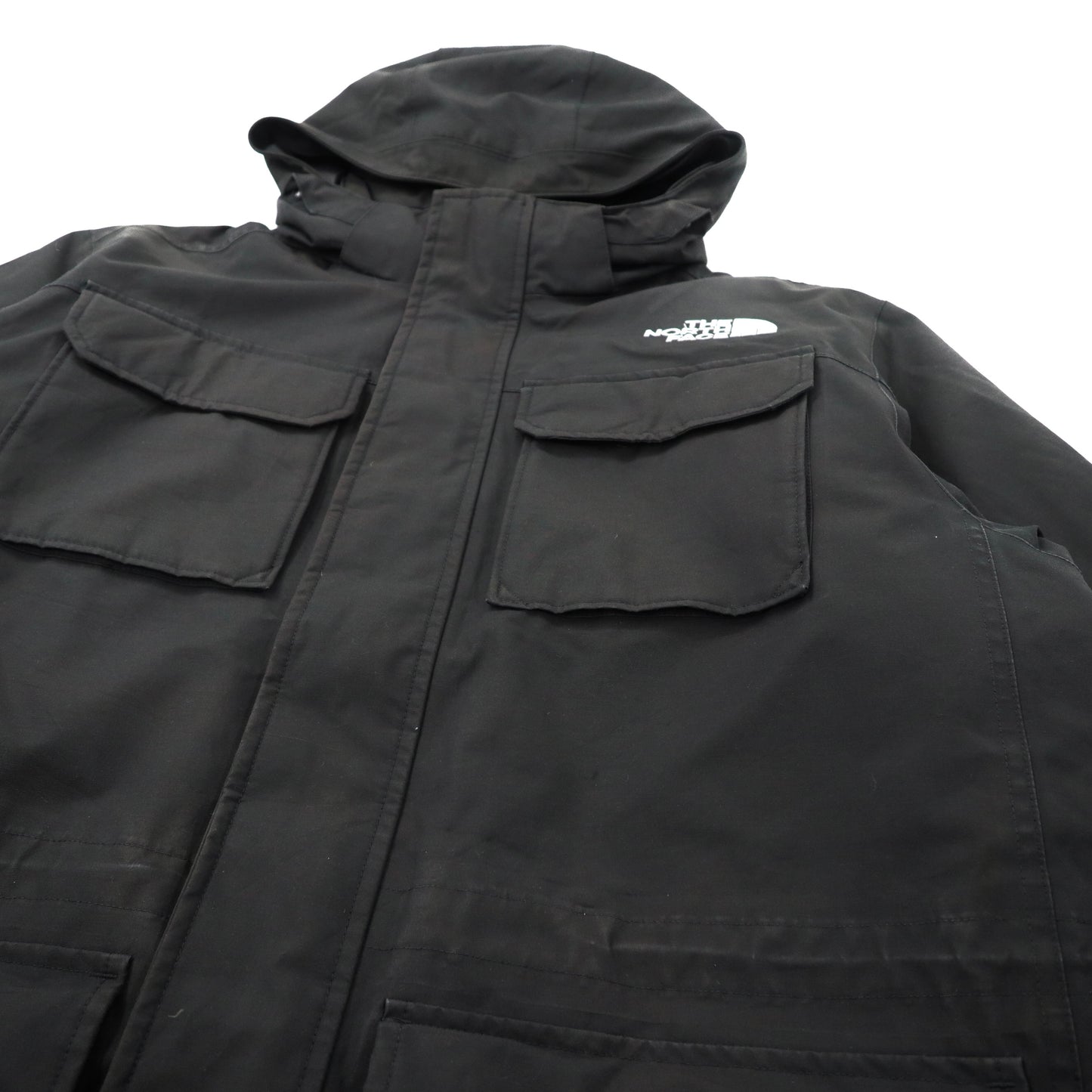 THE NORTH FACE マクマードパーカ ダウンジャケット XL ブラック MCMURDO PARKA ポリエステル DRYVENT フード着脱式 NF0A2ZUR