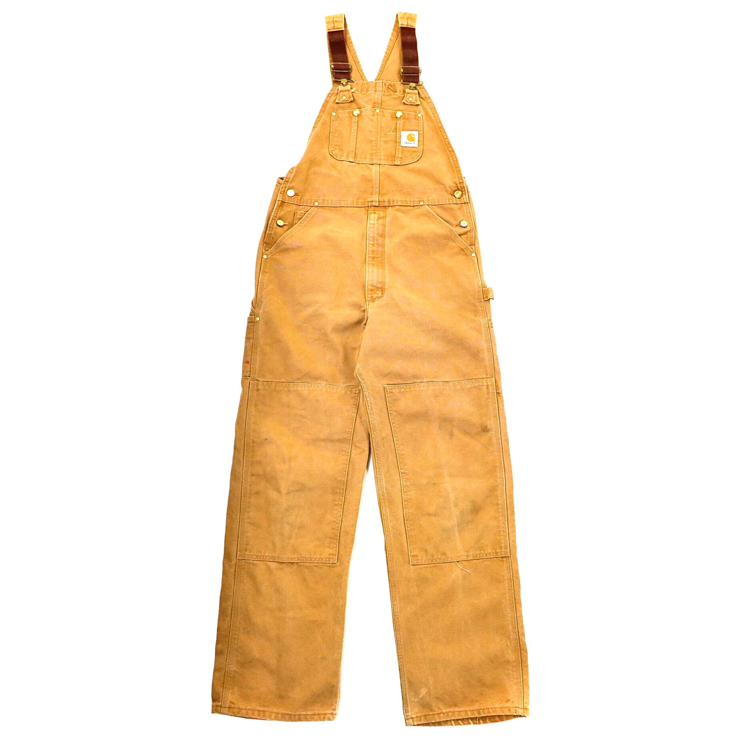 CARHARTT Double Knee Overall XL Camel Brown Cotton – 日本然リトテ