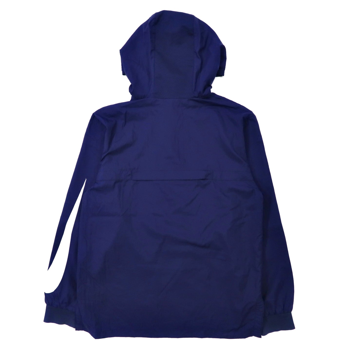 NIKE Half Zip Anorak HOODIE M Navy Nylon Sleeve Logo Swash NSW JKT ...