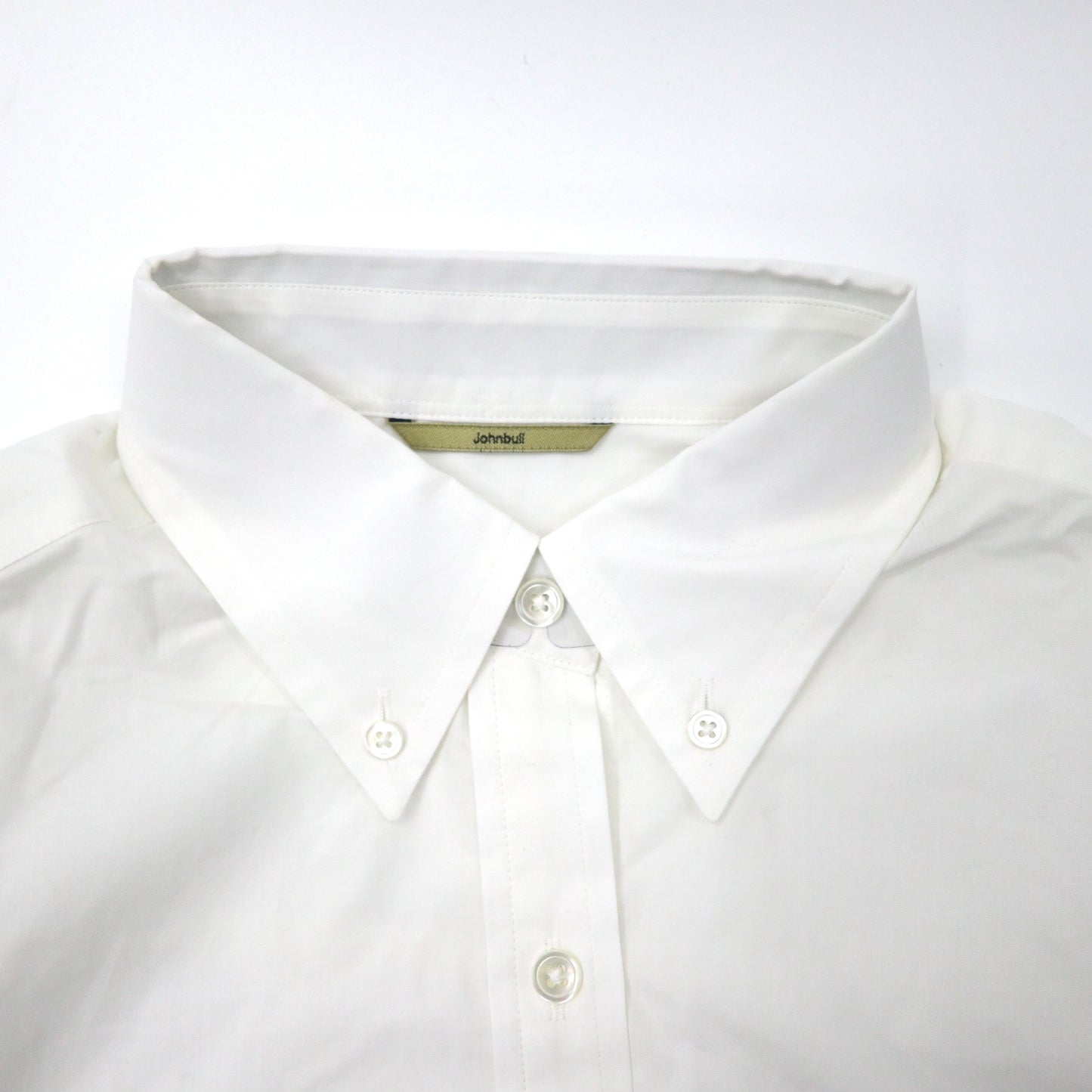 Johnbull ロングスリットボタンダウンシャツ ブラウス FREE ホワイト 未使用品