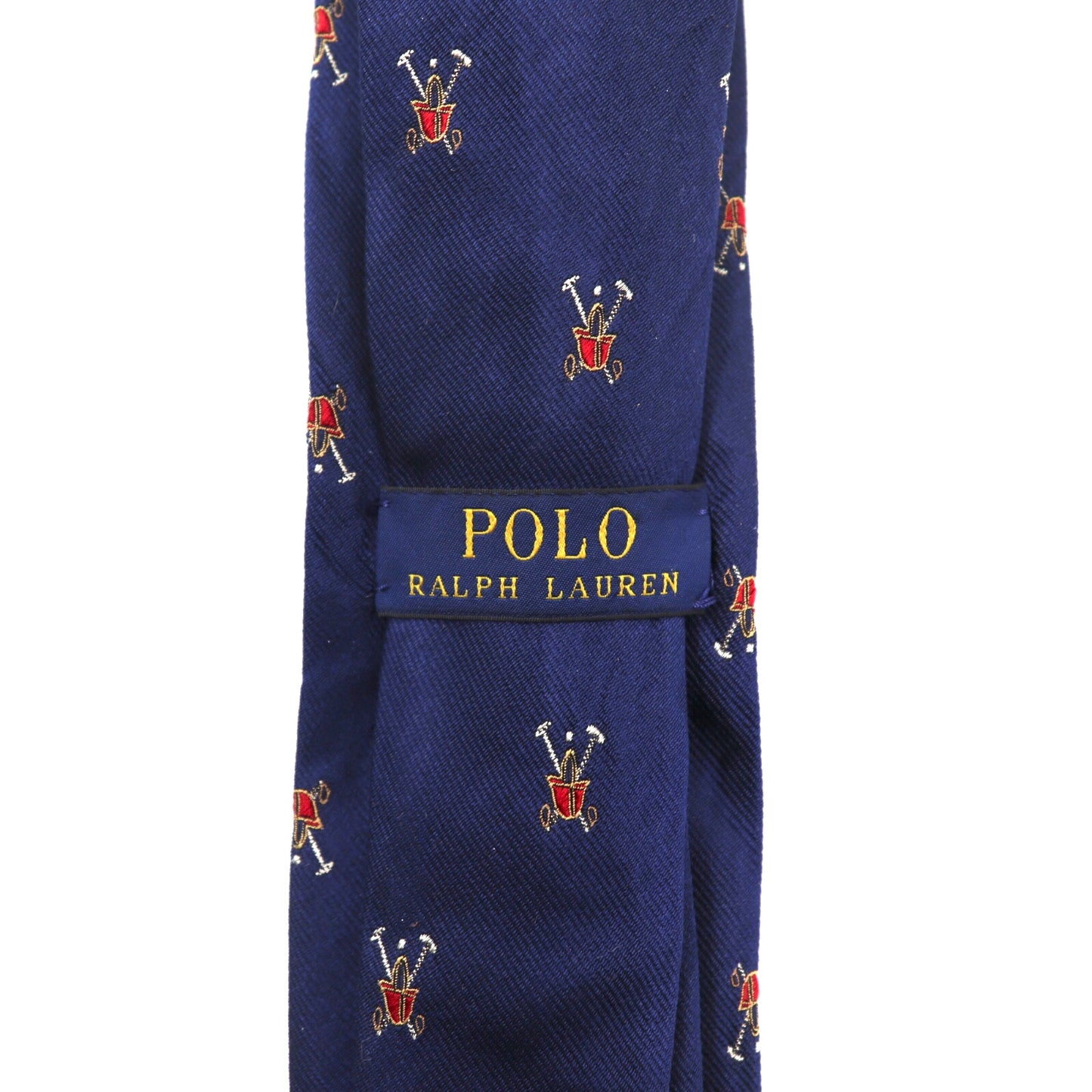 POLO RALPH LAUREN ネクタイ ネイビー シルク ロゴ イタリア製