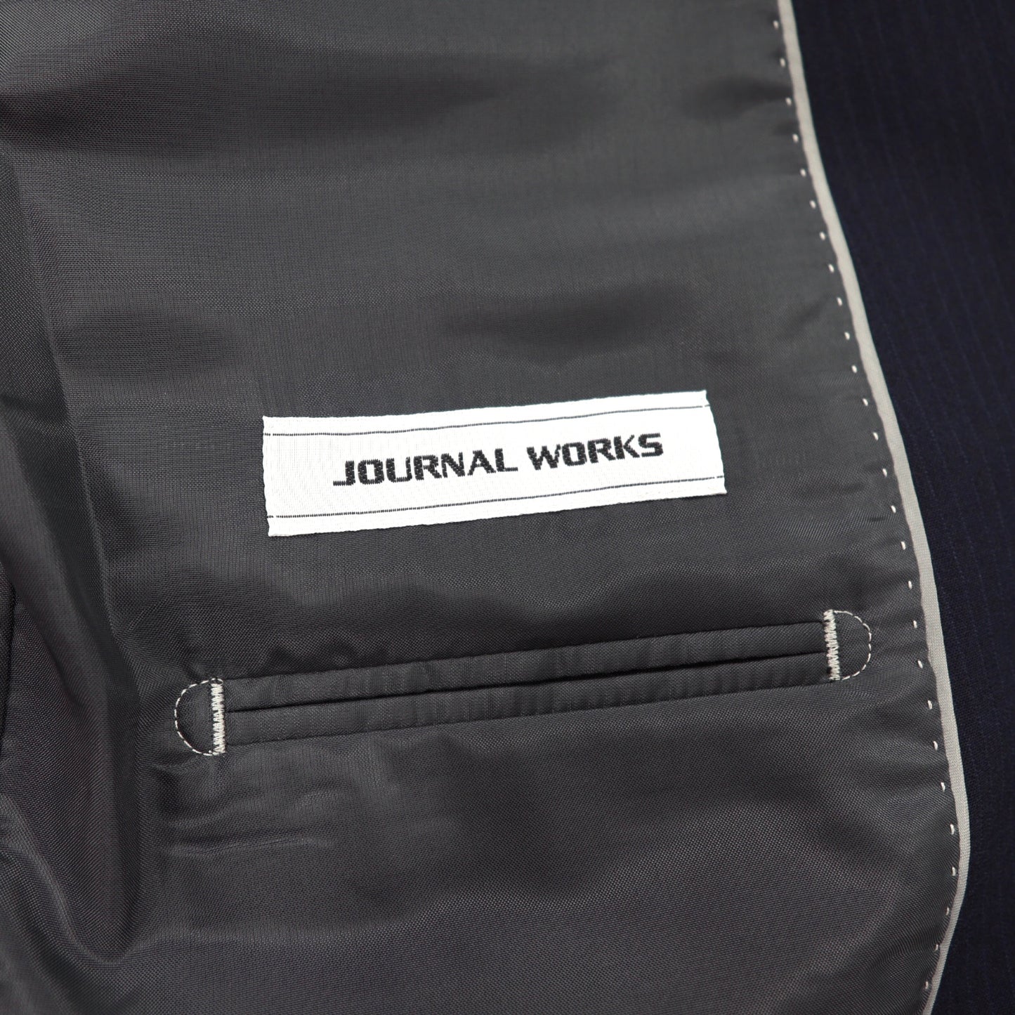 JOURNAL WORKS セットアップスーツ Y5 ネイビー ストライプ  WASHABLE