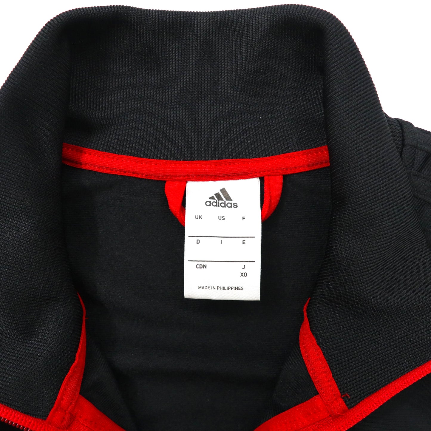 adidas トラックジャケット XO レッド ブラック ポリエステル ロゴ刺繍 Tiro 17 Training Jacket BQ2596