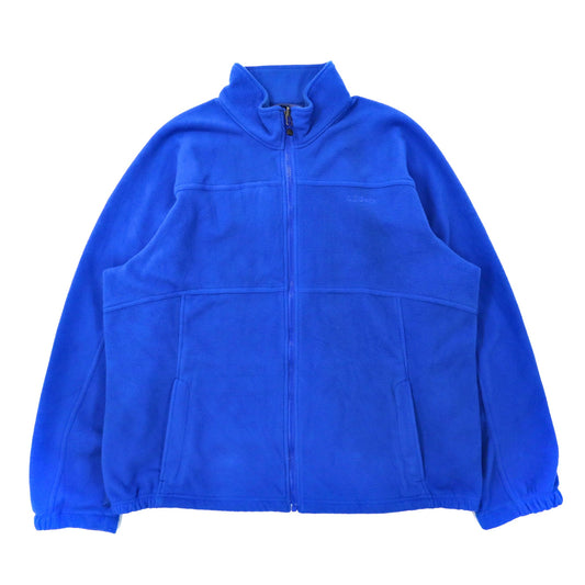 L.L.Bean フルジップ フリースジャケット XL ブルー ポリエステル ロゴ刺繍 ビッグサイズ-L.L.Bean-古着