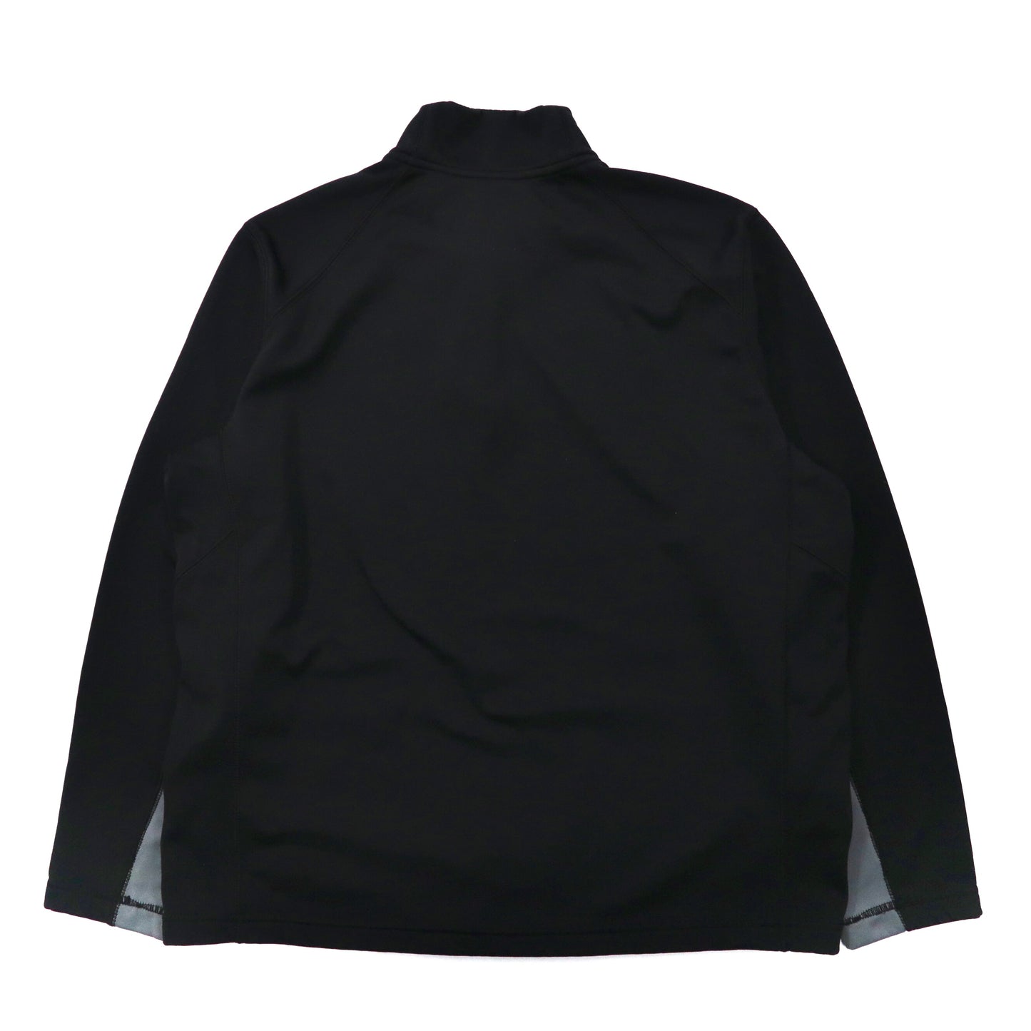 NIKE ハーフジップ トラックシャツ ジャージ XL ブラック ポリエステル フリースライナー THERMA-FIT スウォッシュロゴ刺繍