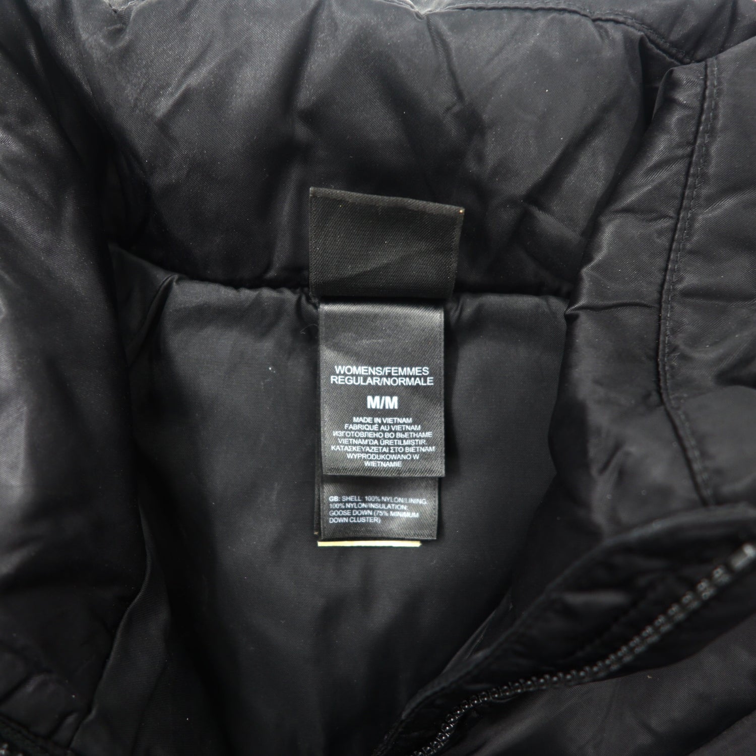 The North Face Down Jacket M Black Aconcagua 550 Puffer Zip Jacket