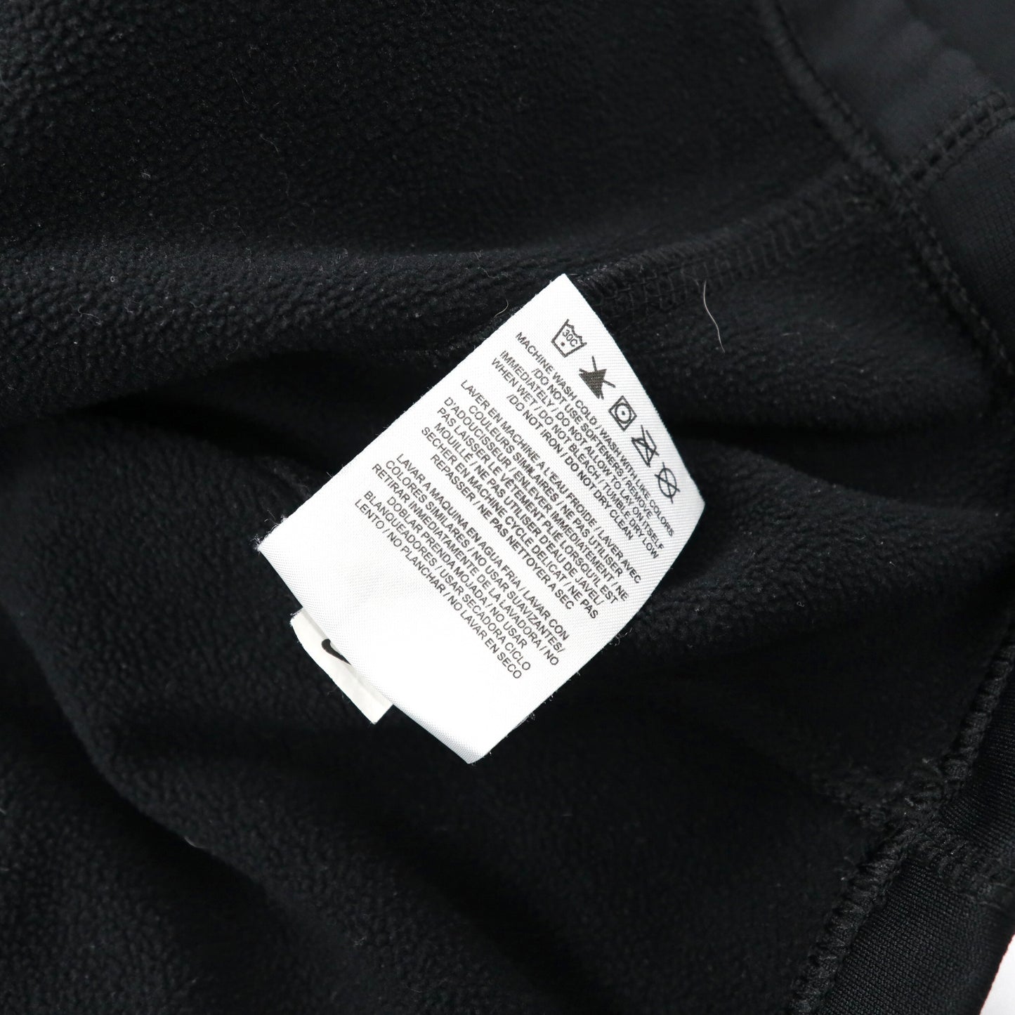 NIKE ハーフジップ トラックシャツ ジャージ XL ブラック ポリエステル フリースライナー THERMA-FIT スウォッシュロゴ刺繍