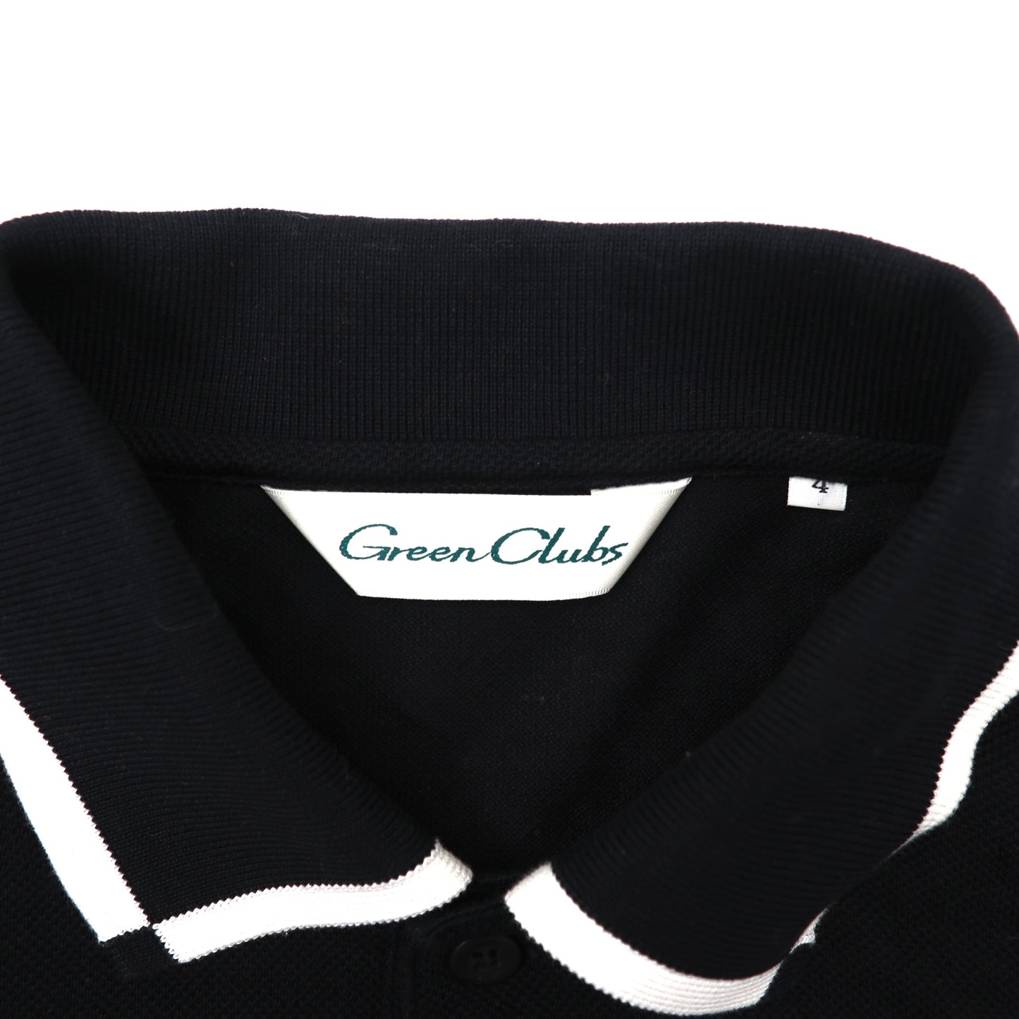Green Clubs 長袖ポロシャツ 4 ブラック ライカ ROAD RUNNER キャラクター刺繍 日本製