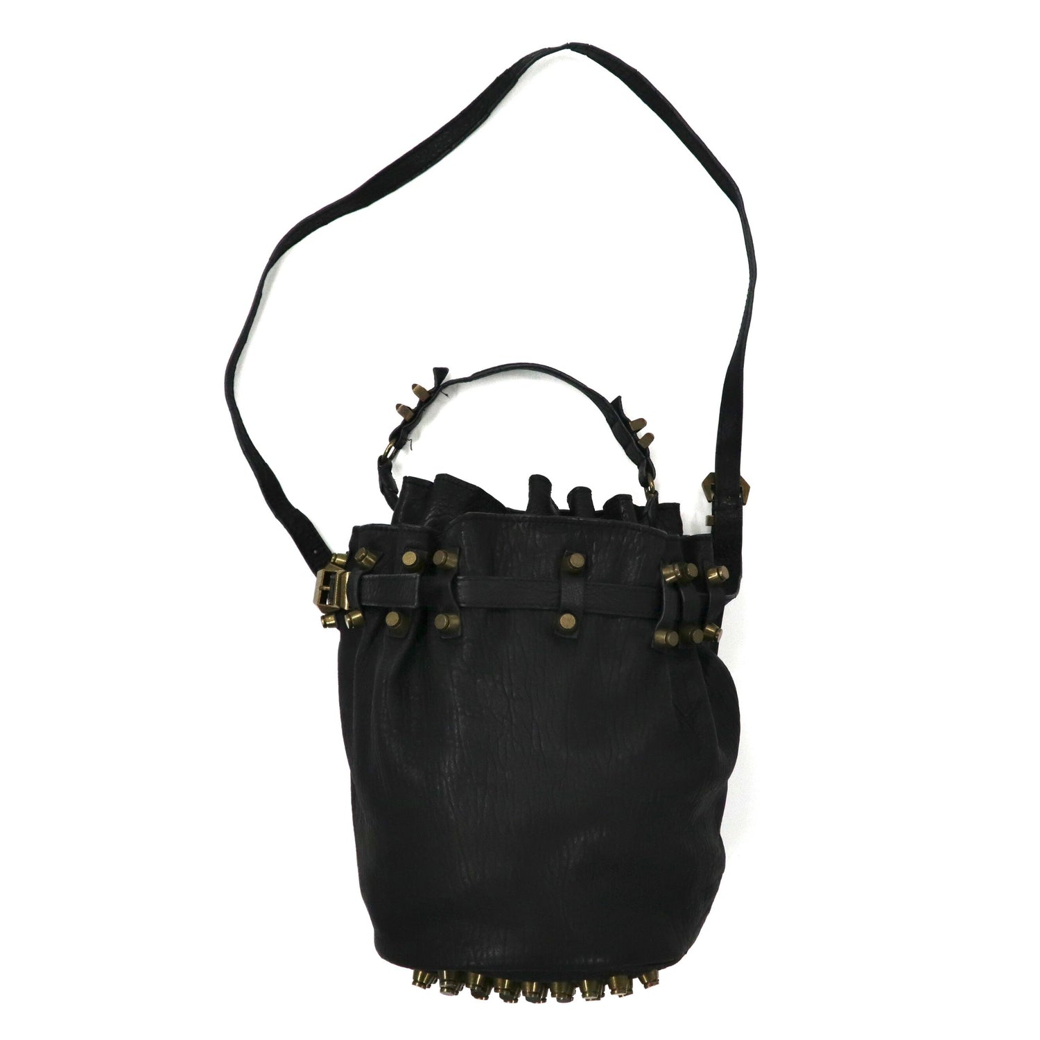 Alexander WANG 2WAY Shoulder Bag Black Leather Studs Diego – 日本
