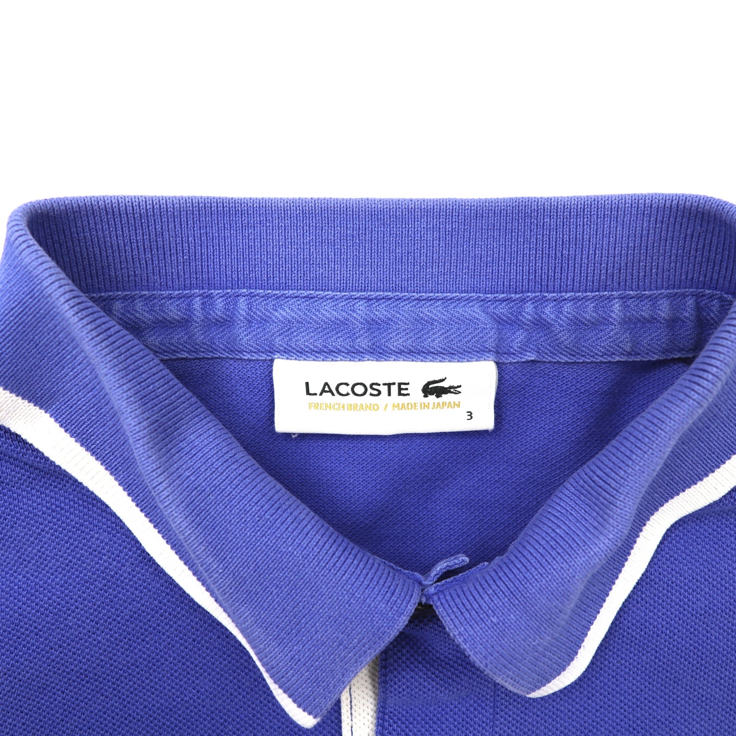 LACOSTE ポロシャツ 3 ブルー コットン ロゴ刺繍 日本製 – 日本然リトテ