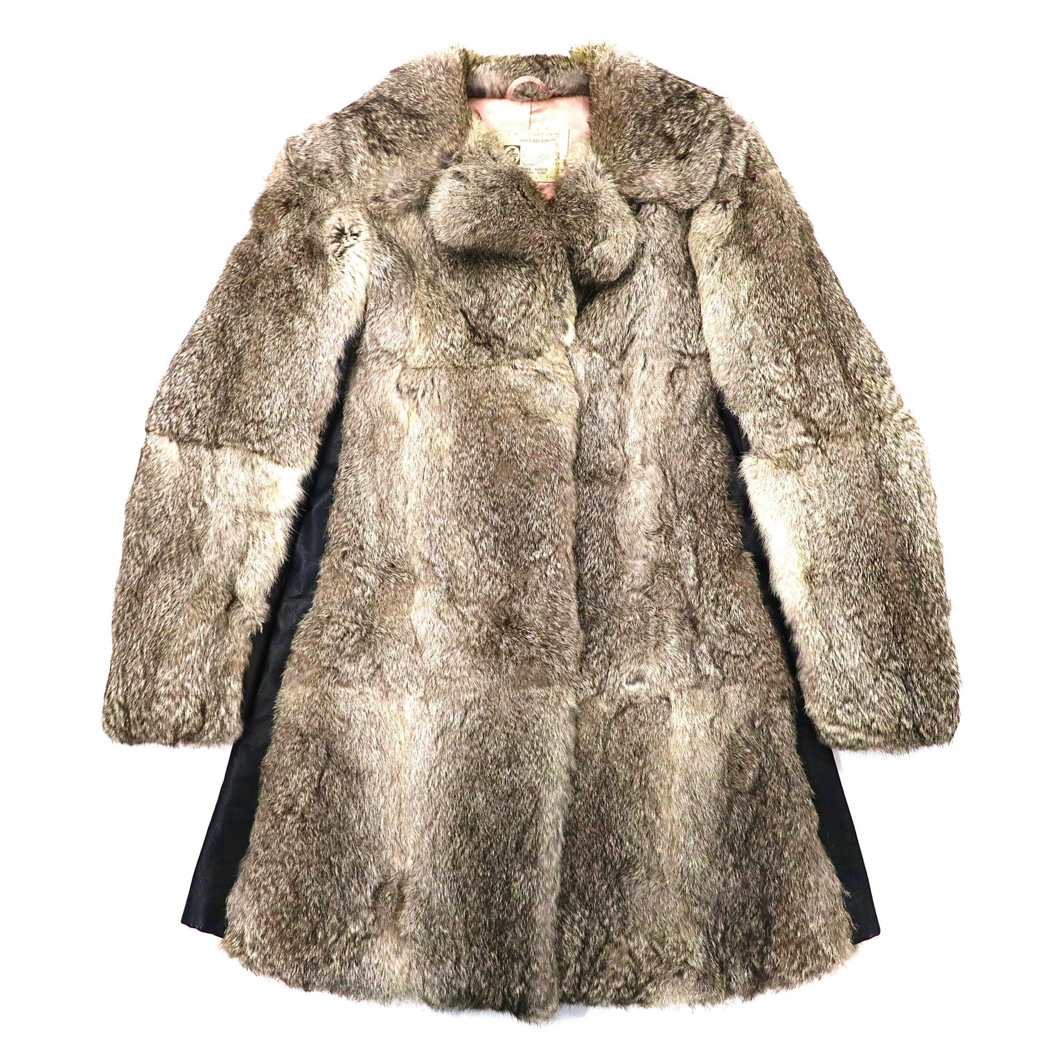 EMBA Mink Fur COAT Fur 11 Brown Leather Switching Japan MADE ...