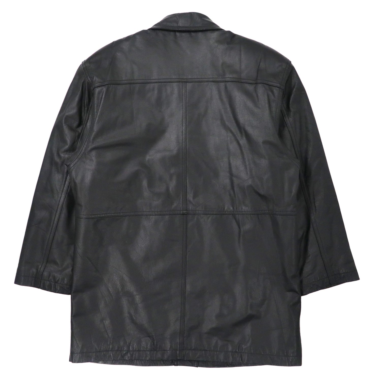 Pelle Studio (Wilsons) Leather COAT M Black Cowhide Cow Tig Big ...