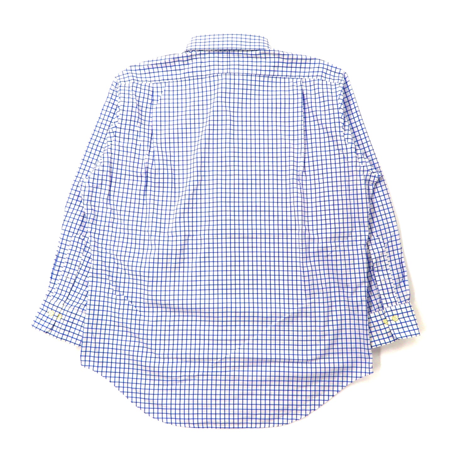 Polo by Ralph Lauren ドレスシャツ 16 1/2 ブルー チェック コットン REGENT CLASSIC FIT