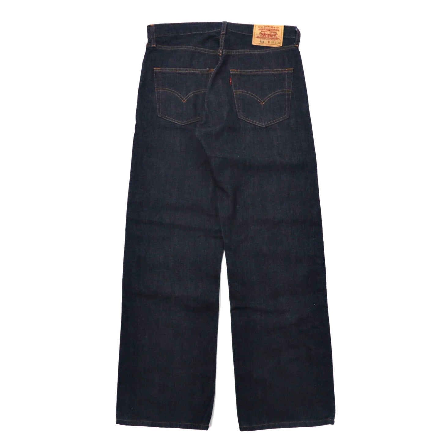 Levi's デニムパンツ 33 ブルー 512-0301 リジッドデニム Relaxed Fit Straight 00年代