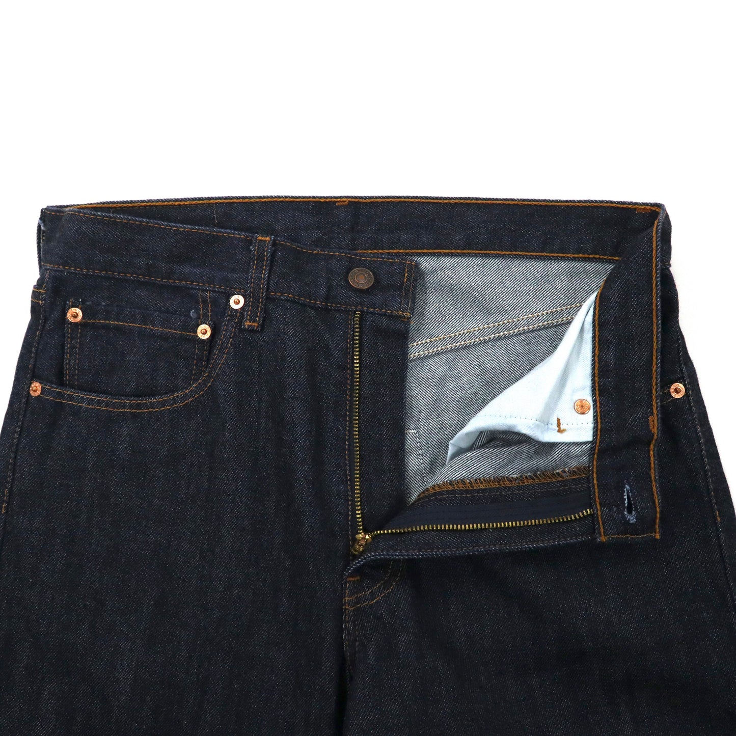 Levi's デニムパンツ 33 ブルー 512-0301 リジッドデニム Relaxed Fit Straight 00年代