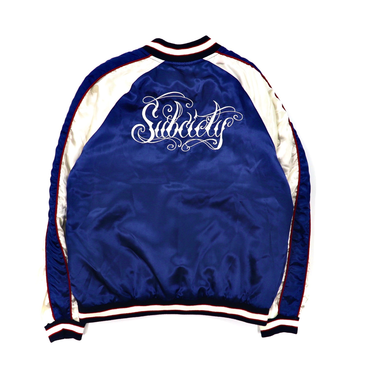 Subciety Souvenir Satin Jacket S Blue Embroidery 60020 Unused 