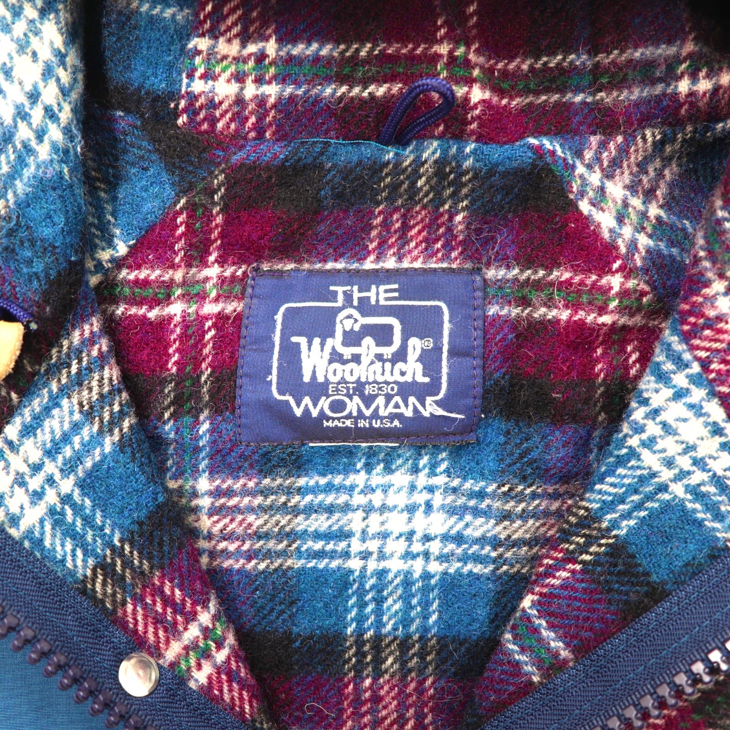 Woolrich THE WOMAN マウンテンパーカー XL ネイビー ナイロン ブランケットライナー 80年代