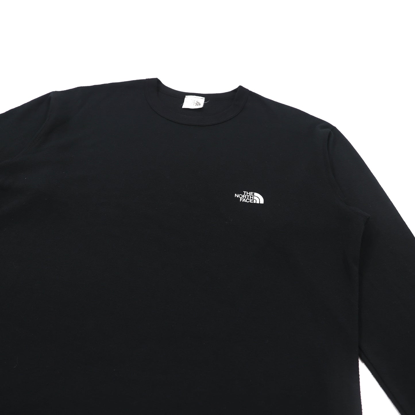 THE NORTH FACE ロングスリーブTシャツ LL ブラック ロゴプリント NU-5822 日本製