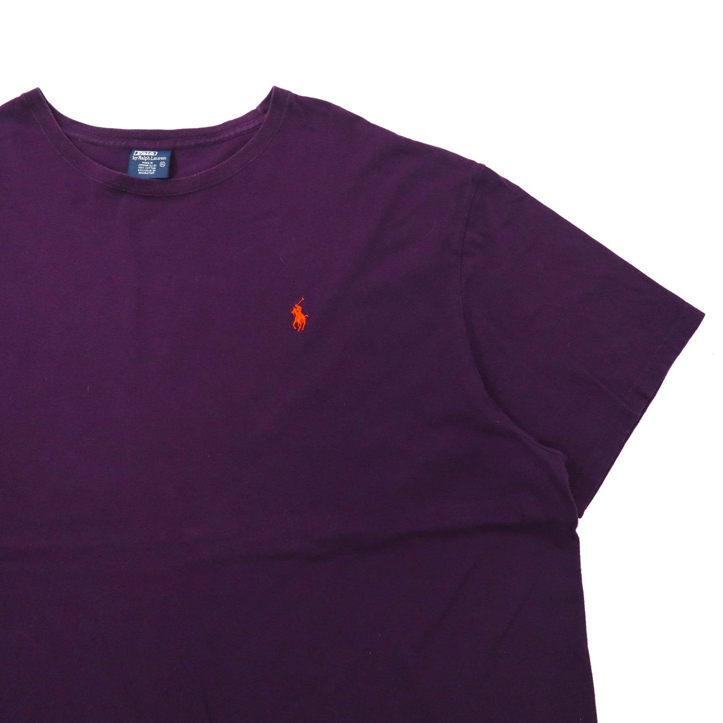 Polo by Ralph Lauren ビッグサイズTシャツ XXL パープル コットン スモールポニー刺繍