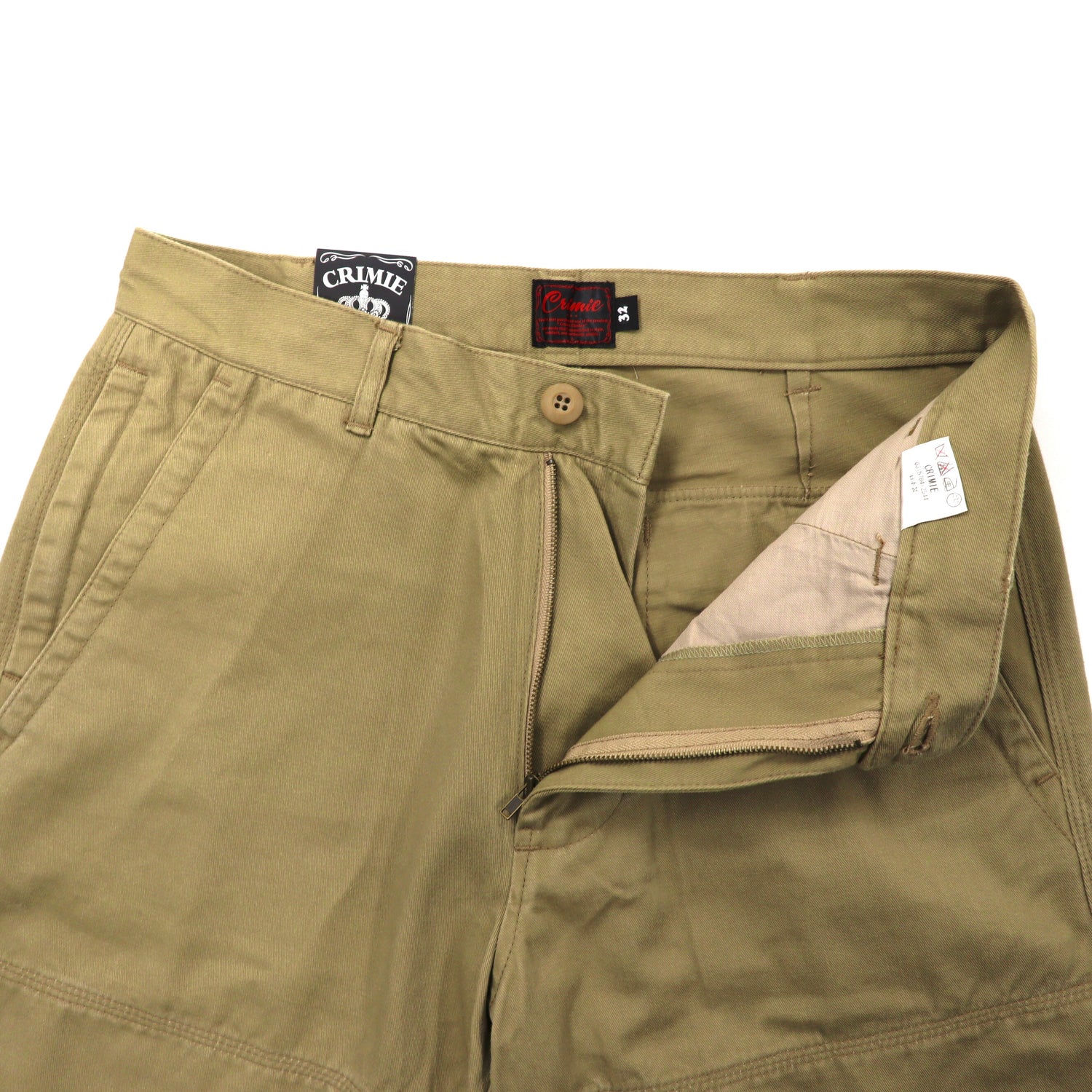 CRIMIE Wide Chino Work PANTS 32 Beige Cotton Japan MADE – 日本然リトテ