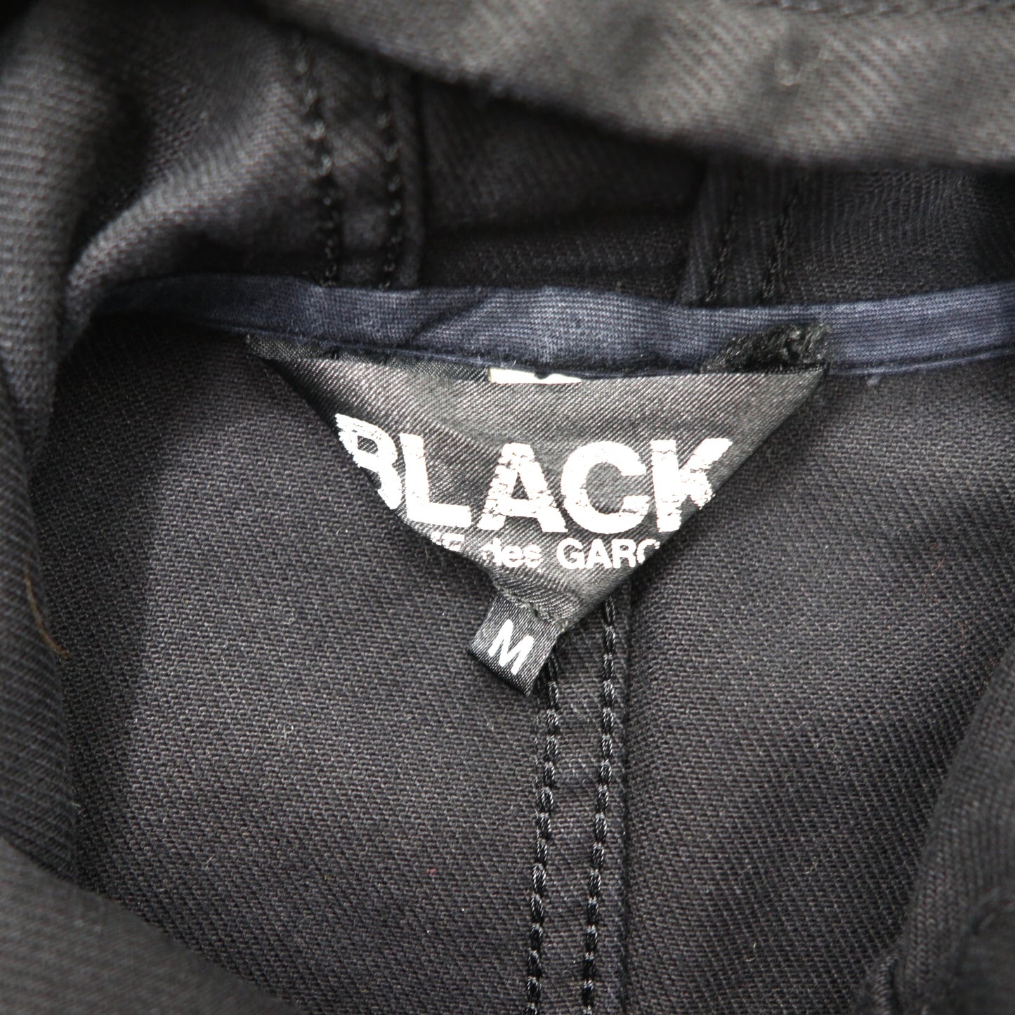 BLACK COMME des GARCONS フーデッドジャケット M ブラック コットン 1E-J012