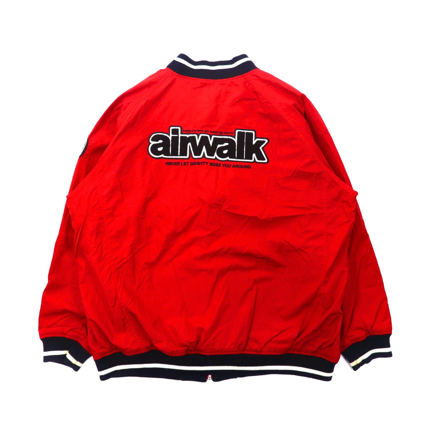 Airwalk Varsity Jacket 4L Red Black Reversible Buck Logo Big Size