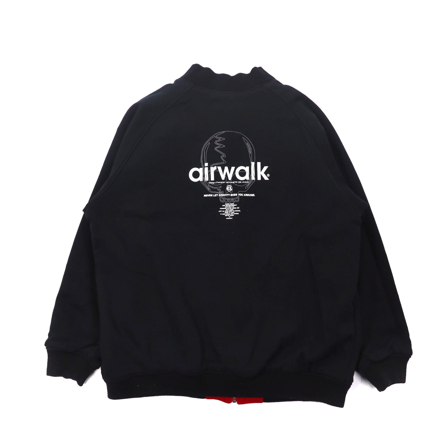 Airwalk Varsity Jacket 4L Red Black Reversible Buck Logo Big Size