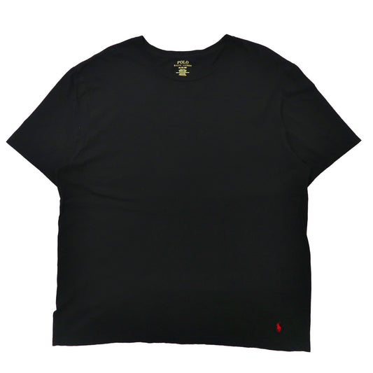 POLO RALPH LAUREN ビッグサイズTシャツ 2X ブラック コットン スモールポニー刺繍