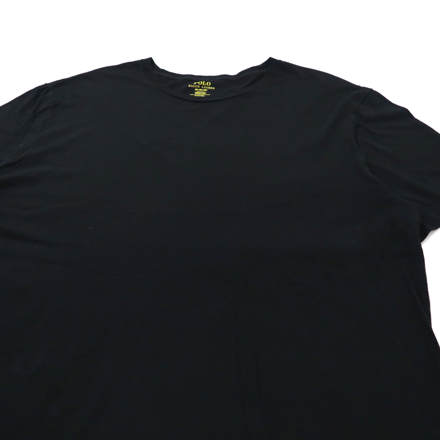 POLO RALPH LAUREN ビッグサイズTシャツ 2X ブラック コットン スモールポニー刺繍