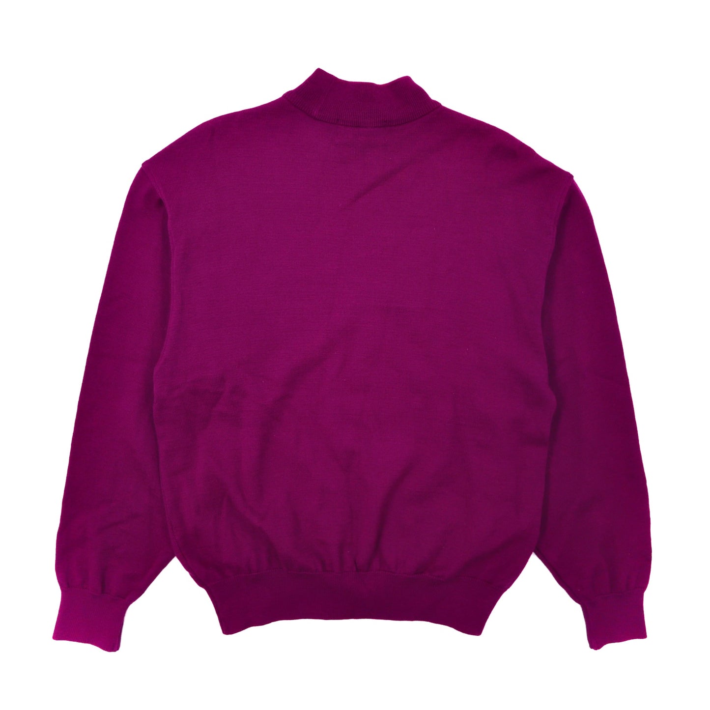 KENZO GOLF Mock Neck Knit Sweater S Purple Embroidery – 日本然リトテ