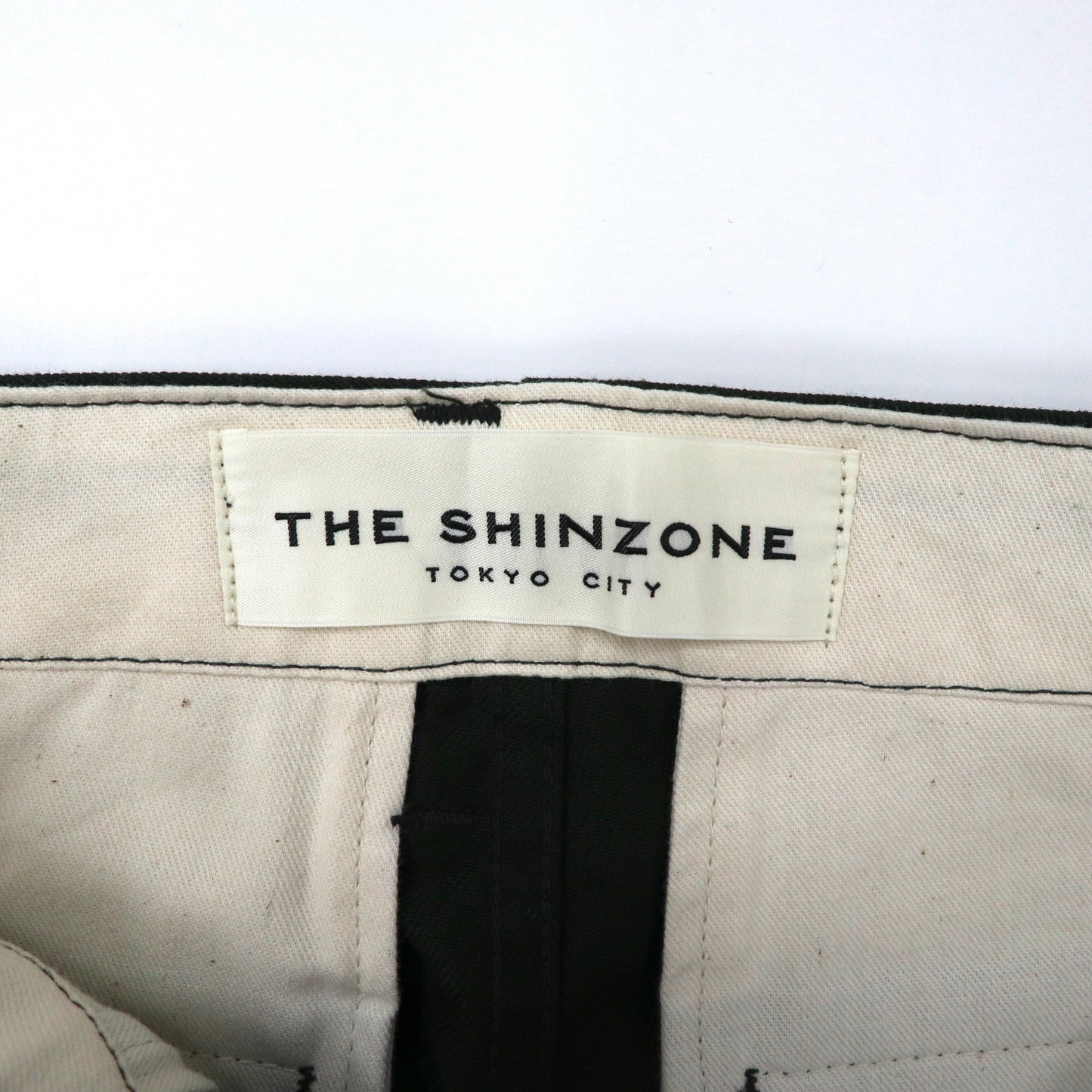 THE SHINZONE ワイドワークパンツ 34 カーキ コットン モンキーパンツ 18SMSPA51 日本製