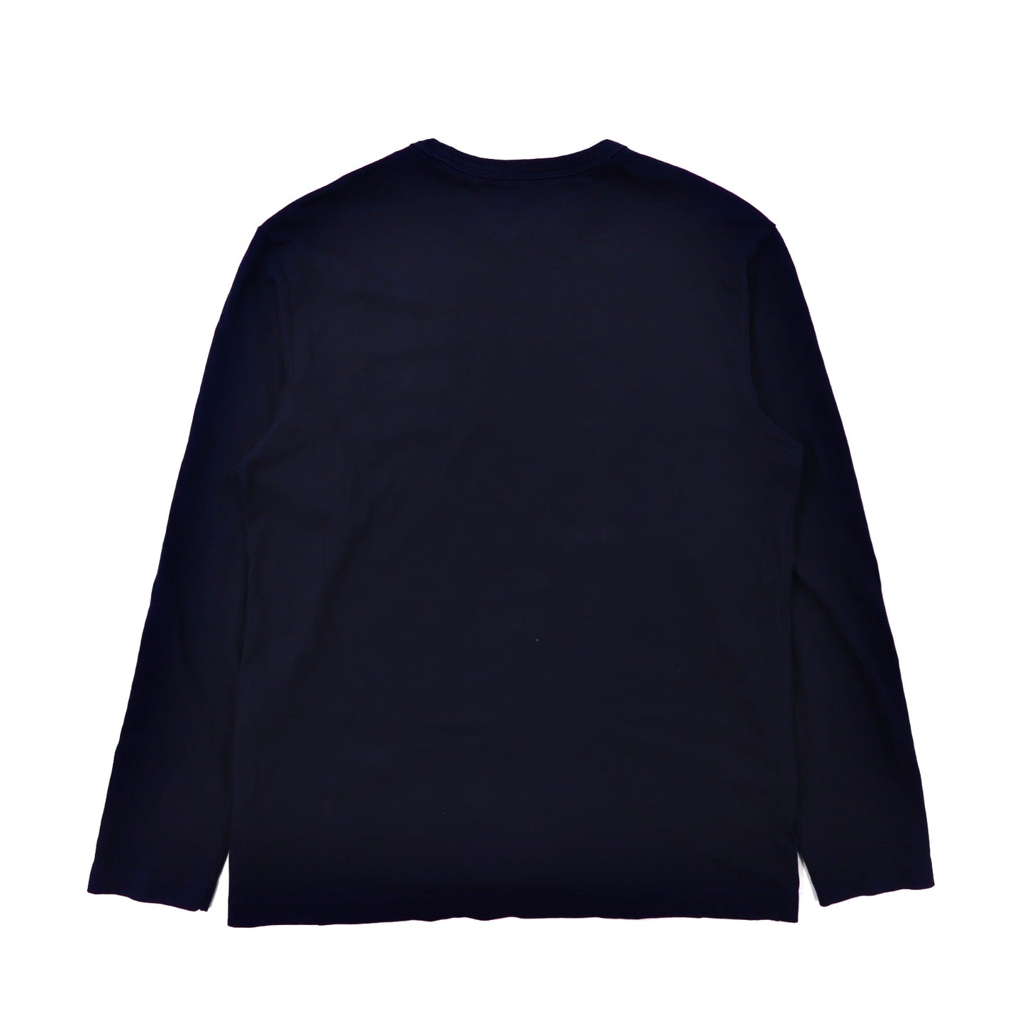 TOMMY HILFIGER Long Sleeve T -shirt M navy cotton logo embroidery