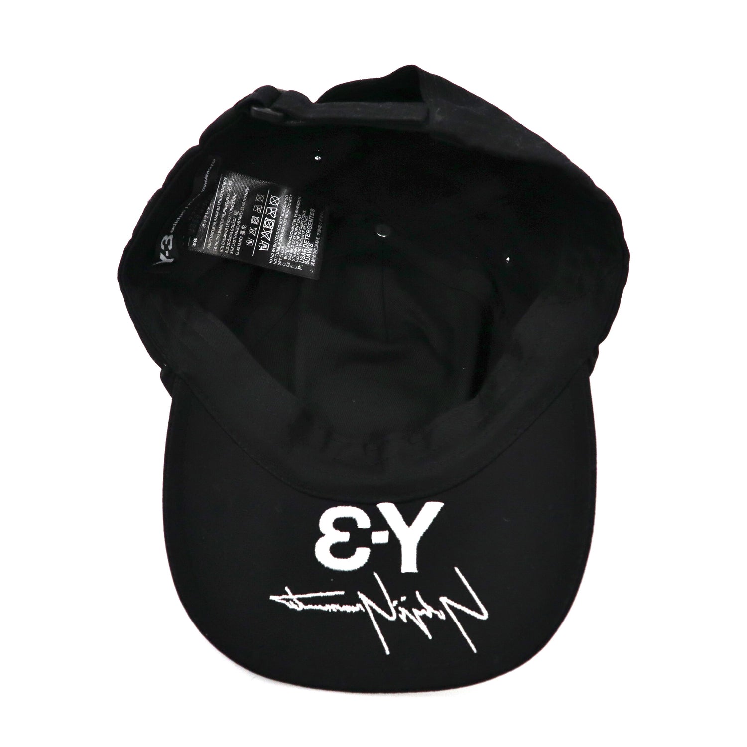 Y-3 (Adidas x YOHJI YAMAMOTO) Street Cap ONE Black Cotton Back