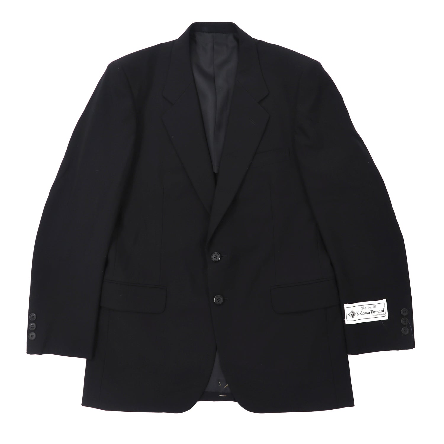 KODAMA FORMAL Suit Setup 92A4 Black Wool UNUSED – 日本然リトテ