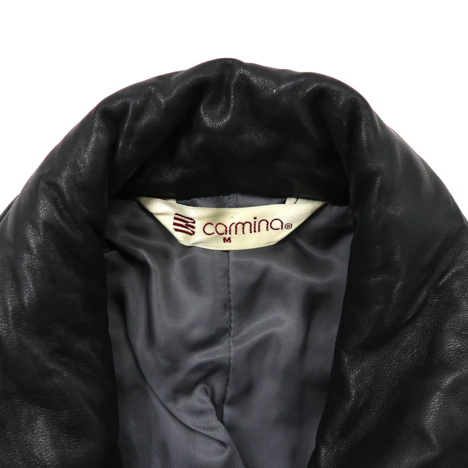 Carmina Layer Dress Jacket M Black sheep leather Lamb Leather