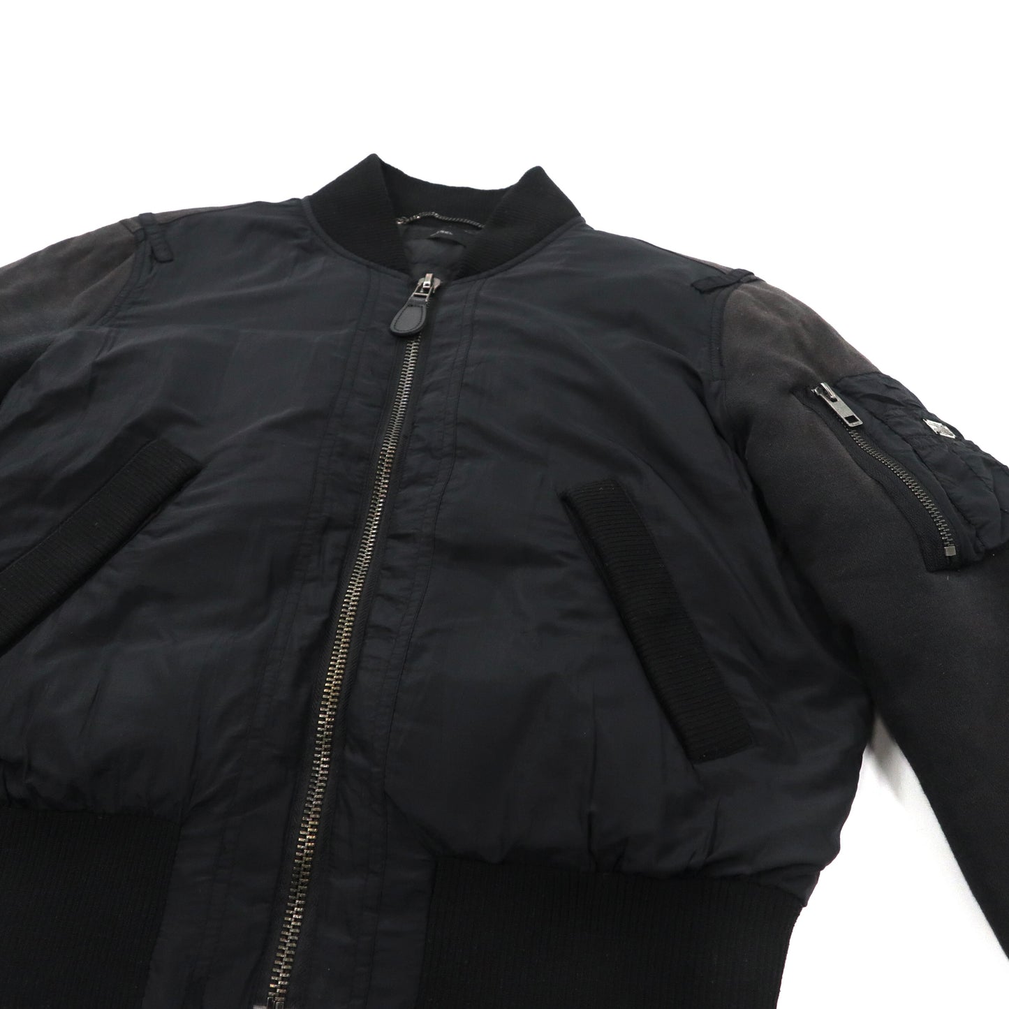 DIESEL MA-1 Flight Jacket S Black Nylon – 日本然リトテ