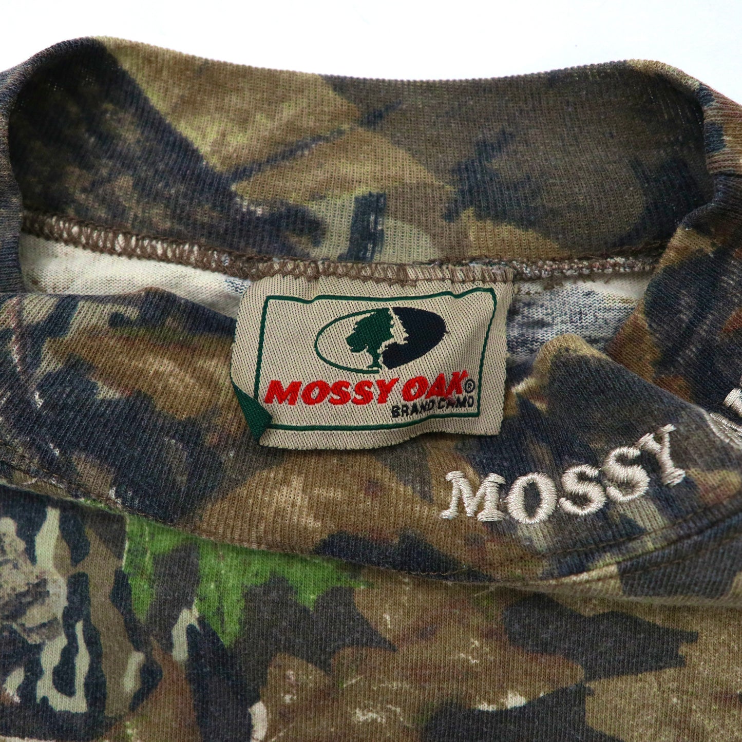 USA製 MOSSY OAK リアルツリーカモ ロングスリーブTシャツ L カーキ コットン 90年代