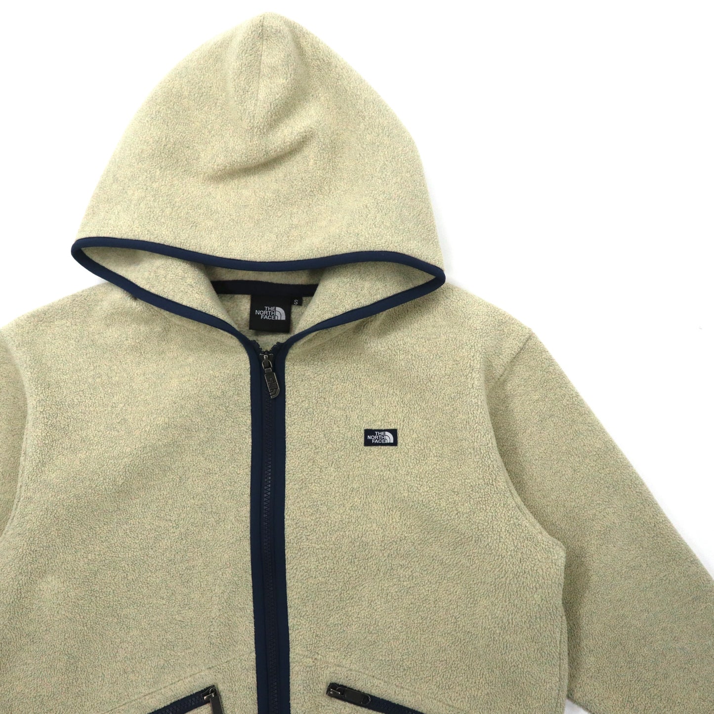 THE NORTH FACE フリースパーカー S ホワイト ポリエステル ARMADILLA Full Zip Hoodie NA61831