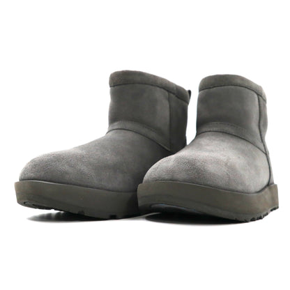 UGG short shearling boots US5 gray sheepskin vibram sole water