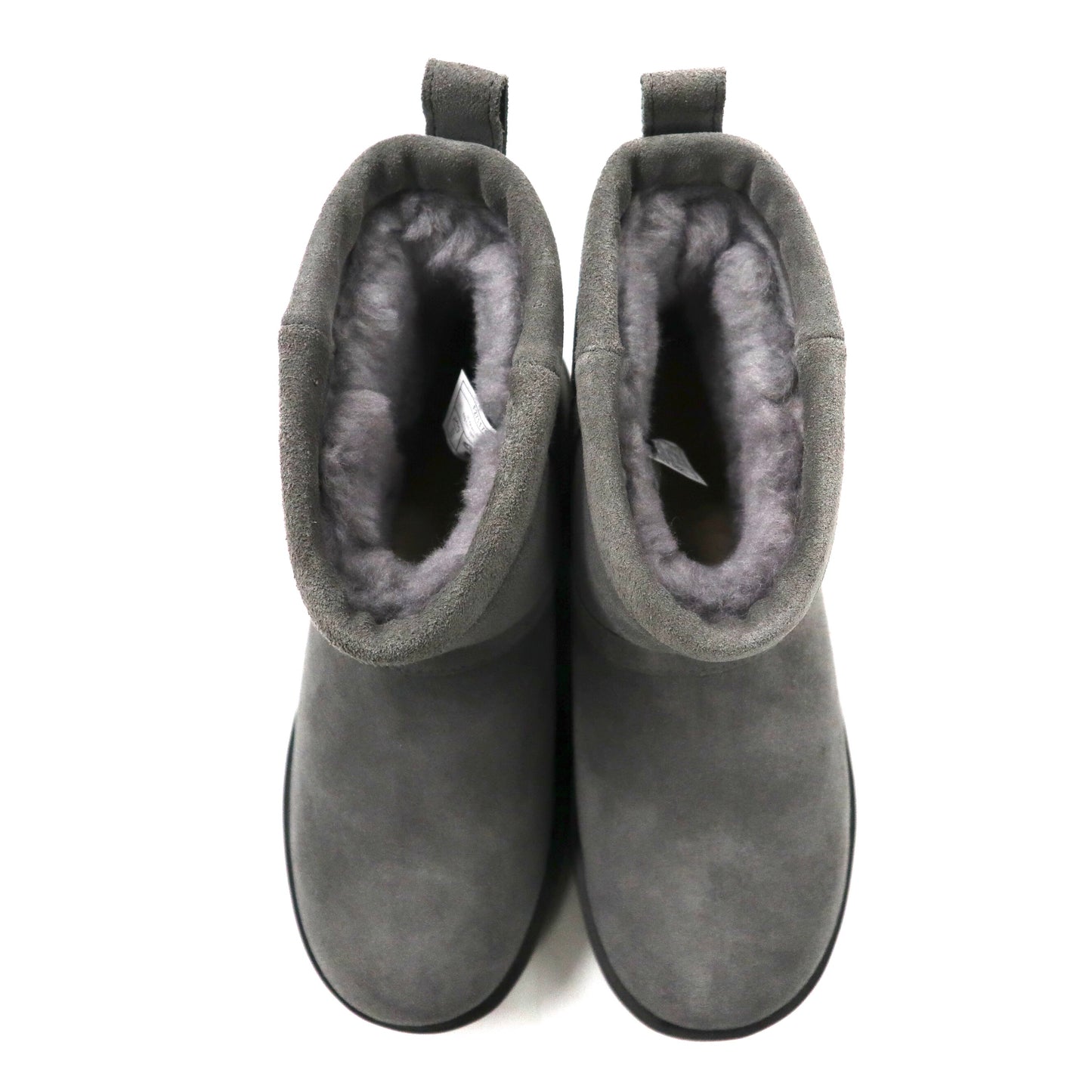 UGG Short Mouton Boots US5 Gray Sheep Leather VIBRAM Sole 