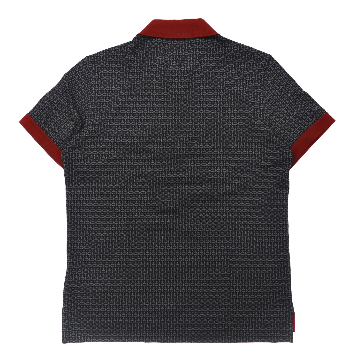 Salvatore Ferragamo Cotton Pike Polo Shirt S Gray Cotton Patterned