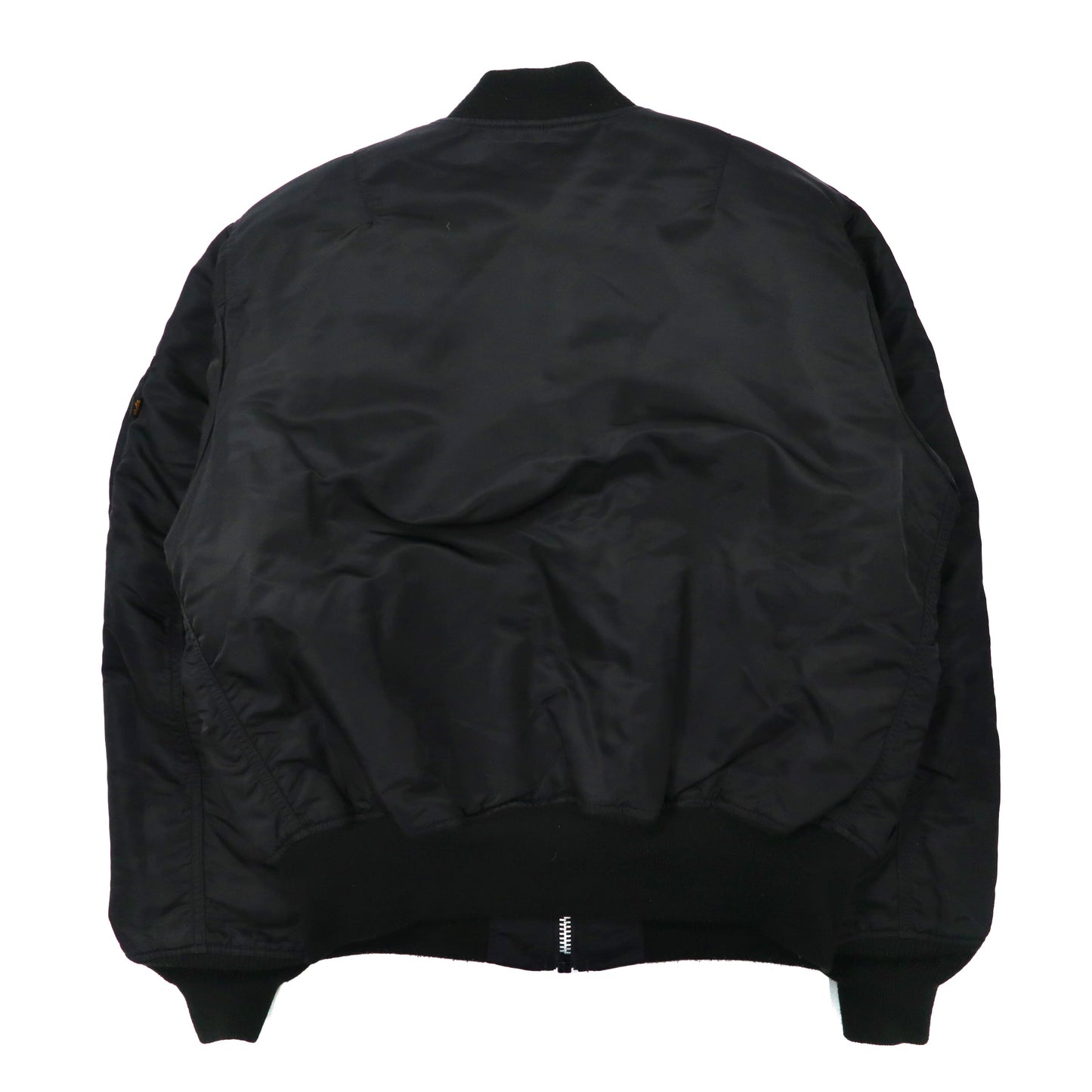 ALPHA INDUSTRIES Reversible MA-1 Flight Jacket L Black Nylon Photo