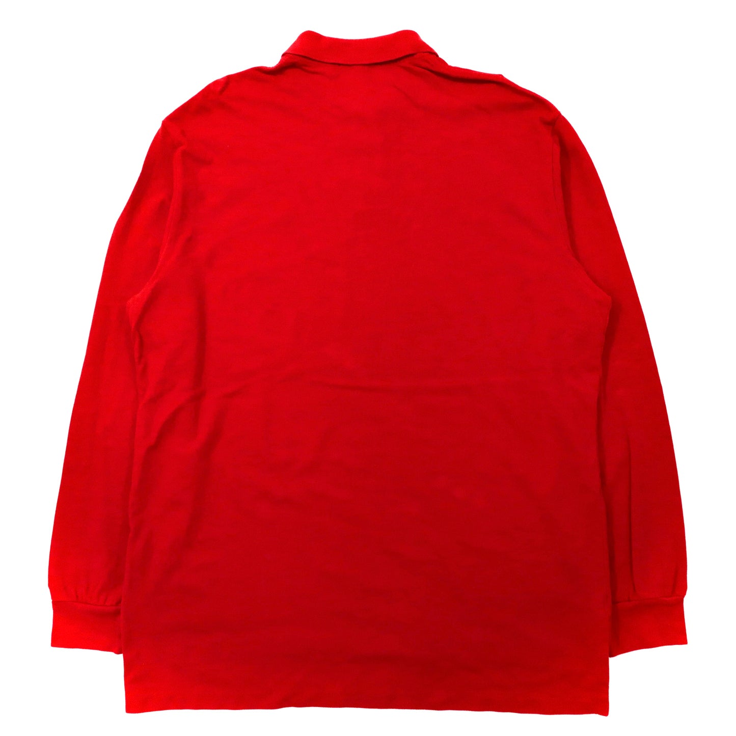 Polo by Ralph Lauren ビッグサイズ 長袖ポロシャツ XL レッド コットン 鹿の子 スモールポニー刺繍