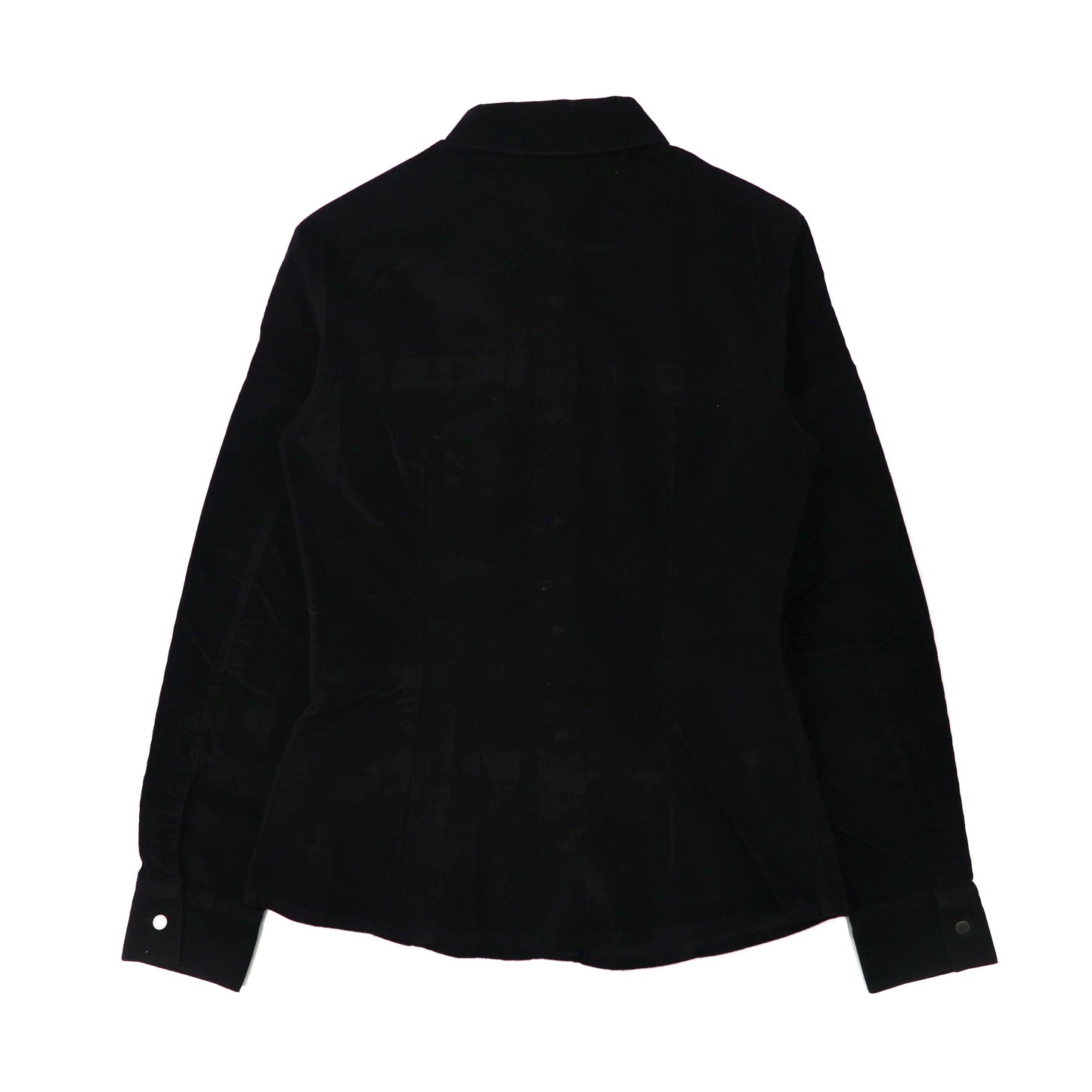 VERSACE JEANS COUTURE Corduroy shirt S Black Stretching Italian