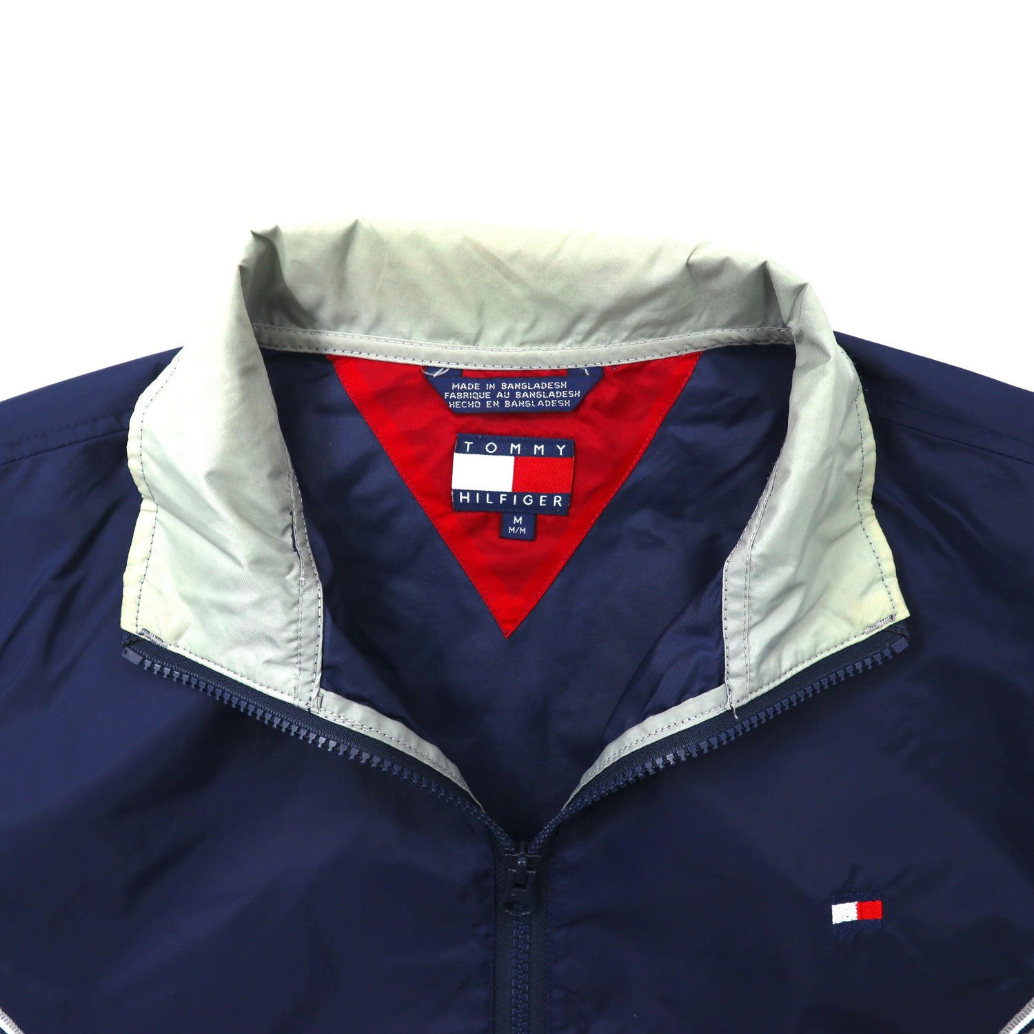 TOMMY HILFIGER Windbreaker M Navy 90s – 日本然リトテ